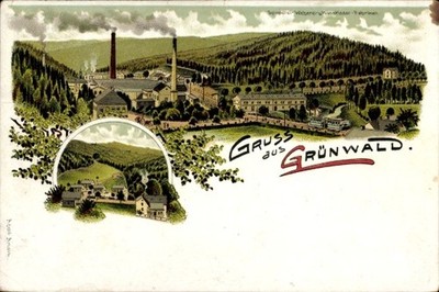 Litho Grünwald bei München, Gesamtansicht - 11049240