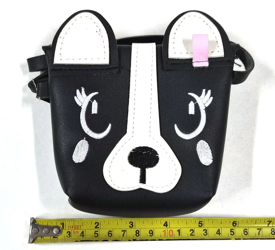 Zeeman Bolso Bandolera Infantil Carita De Perro Tierno Negro Blanco – 4" - Imagen 3 de 4