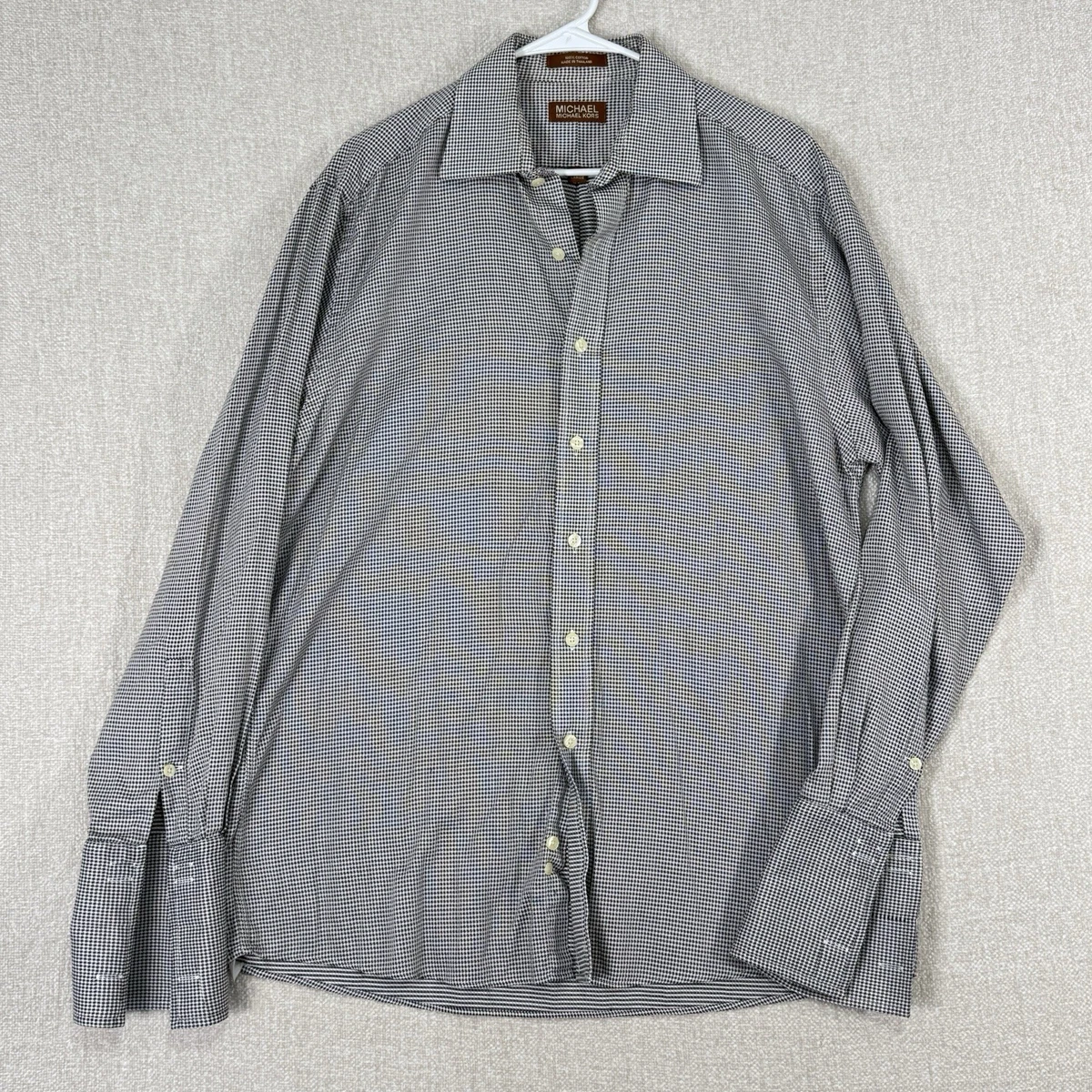 michael kors french cuff dress shirt Embroidered French Cuff Shirt