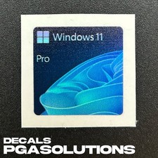 1x Windows 11 Pro Desktop / Laptop Sticker Label Holographic