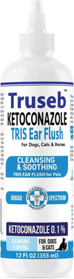 Truseb Cat & Dog Ear Infection Treatment Solution   Medicated Ketoconazole 1% TR
