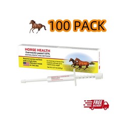 100 Pack Box Horse Wormer Apple Flavor Dewormer Paste New Exp 01/2028