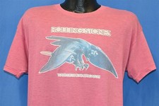 vintage 70s ROLLING STONES TOUR OF AMERICAS 1975 CONCERT IRON ON PINK t-shirt L
