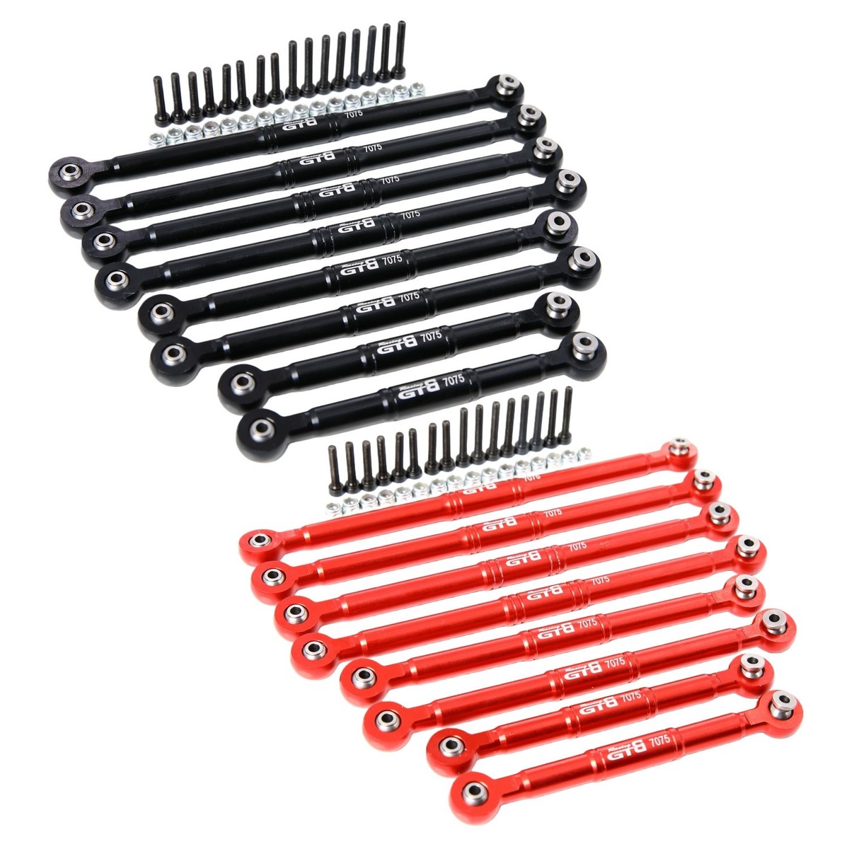 パーツ carrmato 370mm GTB Aluminum 7075 Link Arm for Kyosho Mad Force Kruiser FOXX Mad