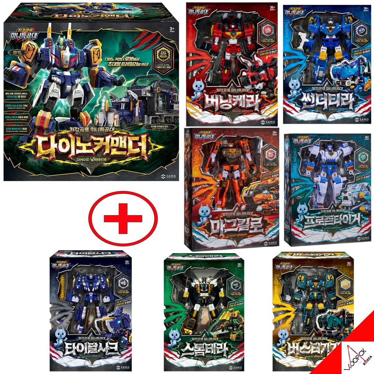 Miniforce Dinoid Warrior DINO COMMANDER 7-Type Headbot