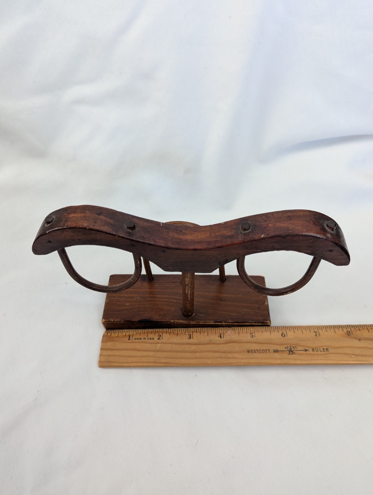 Vintage Cornwall wooden Oxen Yoke tabletop decoration - please read