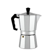 Fino Stovetop Espresso Coffee Maker, Brews up to 3 Servings 3-Cup Fast Ship