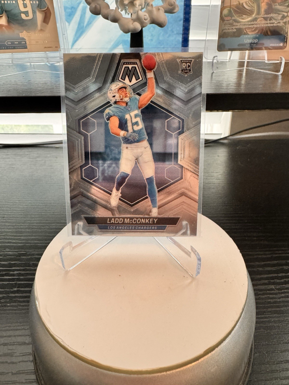 2024 Panini Mosaic - Rookies Ladd McConkey #334 Silver Prizm (RC)