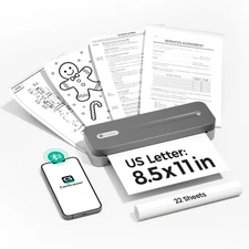 P1 Pro Thermal Printer, Large Format Portable Bluetooth Inkless Printer with ...