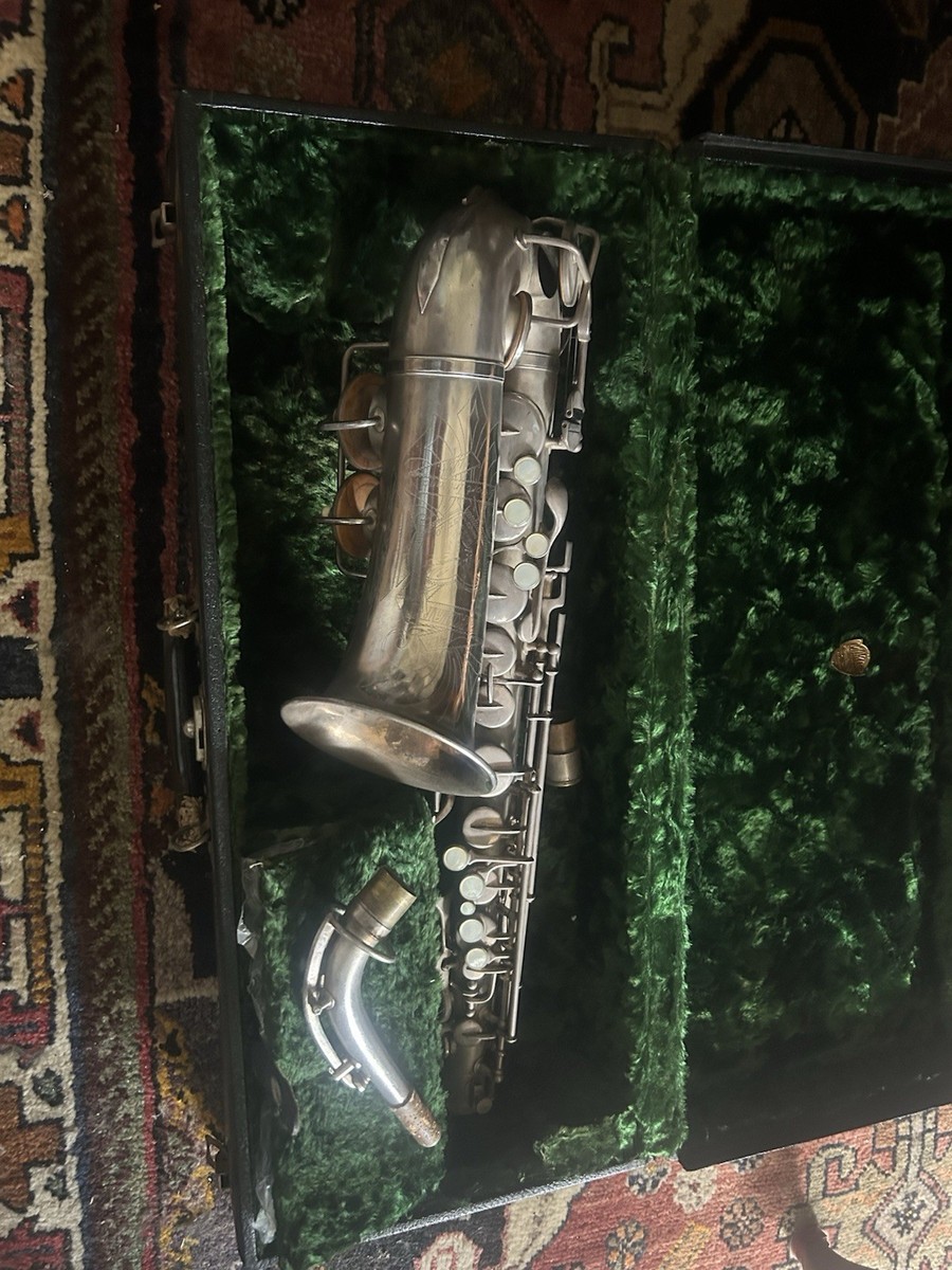 Beautiful Elkhart Indiana Satin Silver Alto Saxophone | eBay