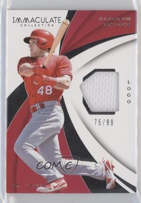 2018 Panini Immaculate Swatches 75/99 Harrison Bader #IS-HB Rookie RC fm0