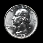 1955 D Washington Silver Quarter BU Uncirculated 90% Silver
