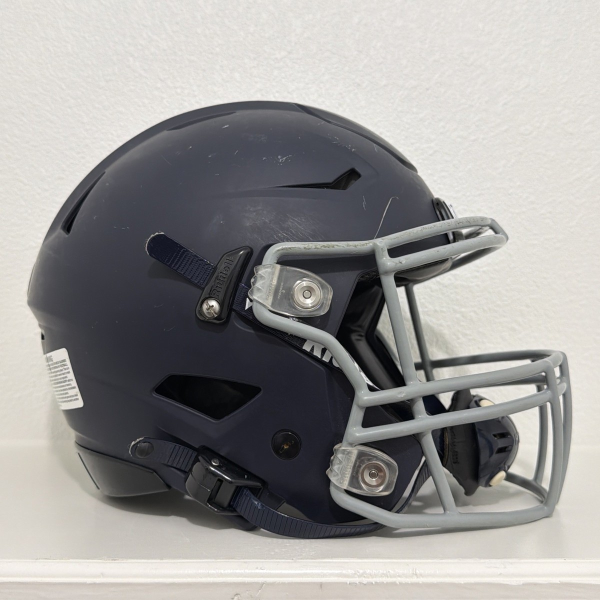 2020 Matte Navy Blue Grey Riddell Speedflex Football Helmet Adult