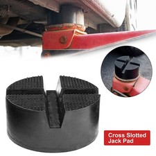 Universal Floor Jack Stand Rubber Lifting Pad Blocks Adapter Cross Slotted