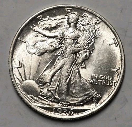 1936 Walking Liberty Half Dollar BU