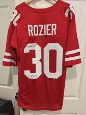 Mike Rozier Signed Red Custom College Football Jersey-Nebraska -(JSA COA)