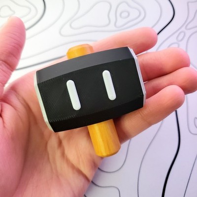 Super Hammer From Super Mario Maker 2 (2.5'') 3D Printed Power Up Figure Desk Art