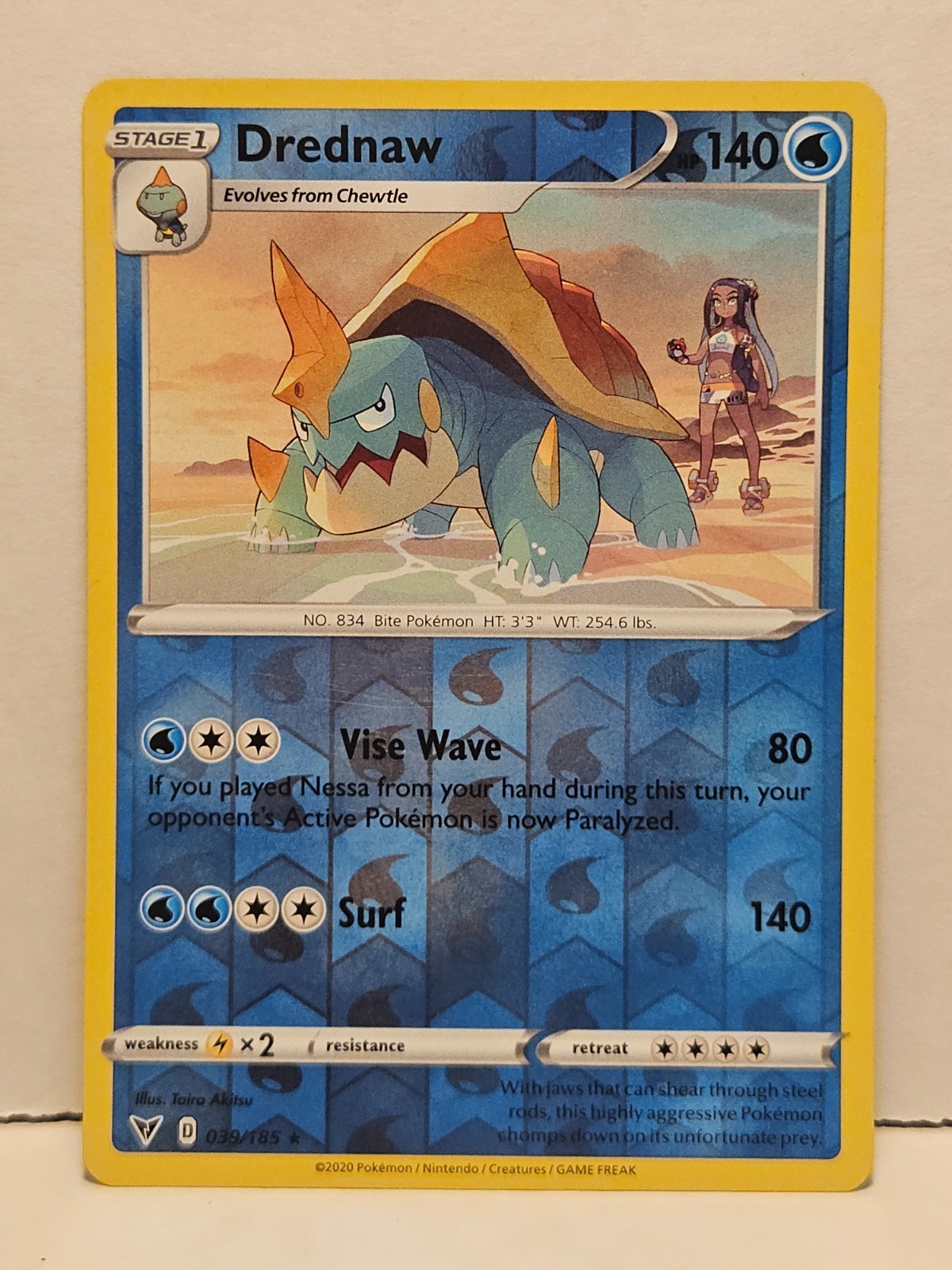 Drednaw 39/185 Reverse Holofoil Vivid Voltage LP
