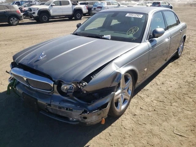 Jaguar XJ8L 2006 lado del pasajero derecho cinturón de seguridad delantero paloma gris moldura LHJ Foto 3 de 4