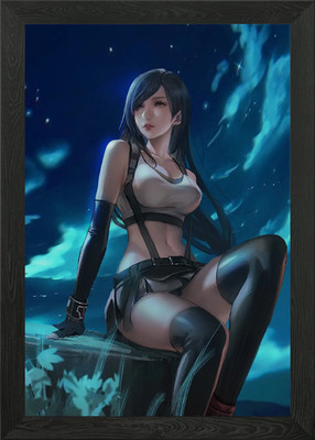 Tifa Lockheart gerahmtes Wandbild Poster Leinwanddruck Bild