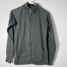 Under Armour Full Zip Jacket Womens S Gray All Seasons Gear Semi Fitted Active