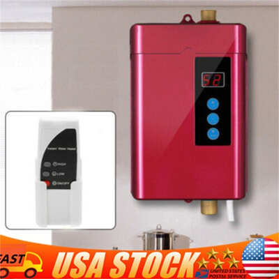 #ad Tankless Water Heater Electric Whole House Instant Hot On Demand 3000W 110V NEW $55.11