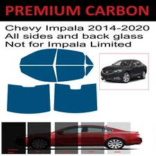 Premium Carbon Window Tint fits Chevrolet Impala 2014-2020 precut tint