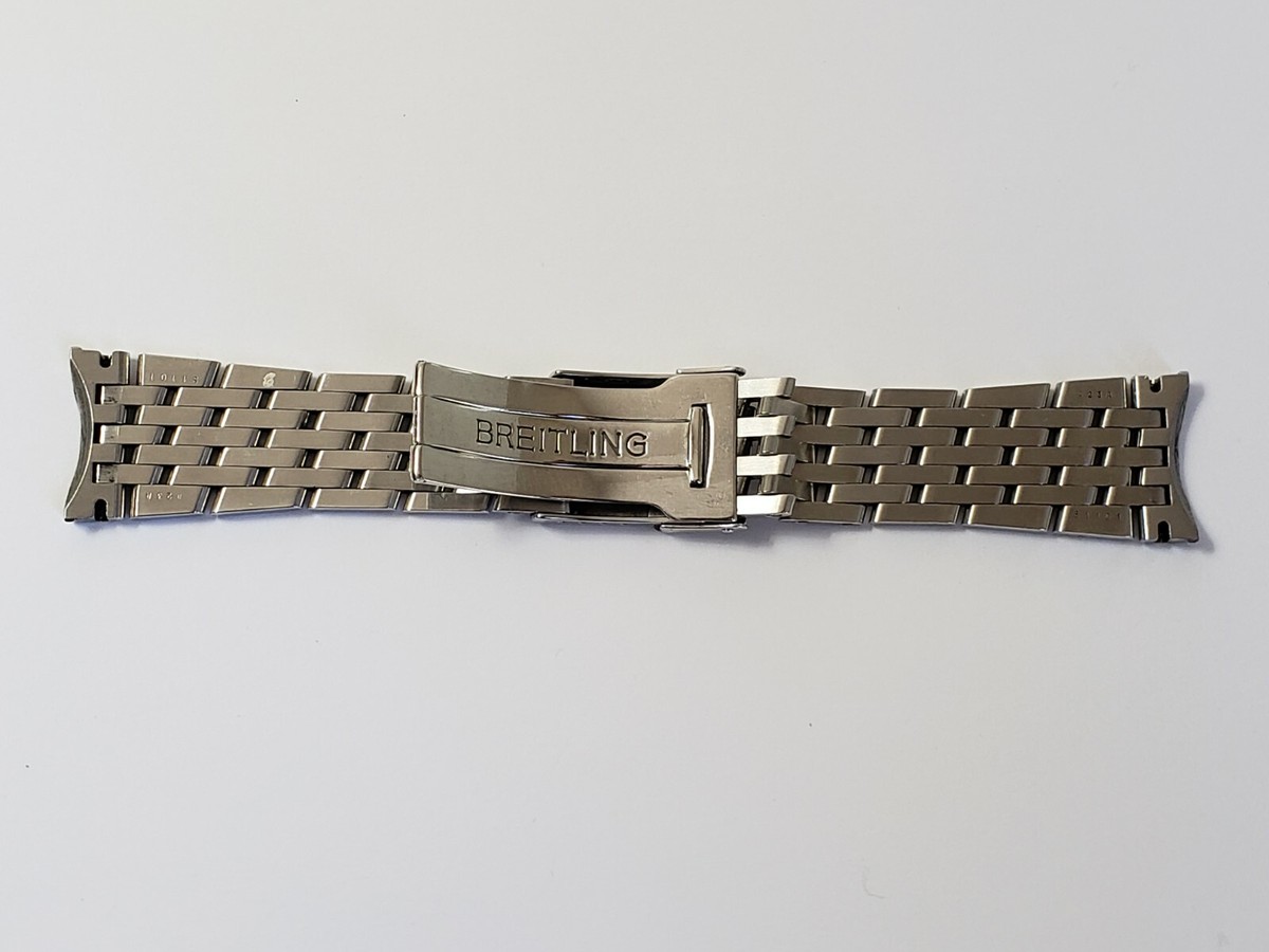 BREITLING OLD NAVITIMER BRACELET LINK 22MM ENDS OEM STAINLESS