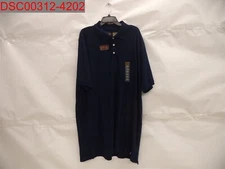 Snag, Foundry Big & Tall Men's Blue Herald Quick Dri Polo, Sz 2XLT 5811621020212
