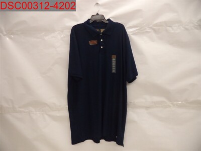 Snag, Foundry Big & Tall Men's Blue Herald Quick Dri Polo, Sz 2XLT 5811621020212