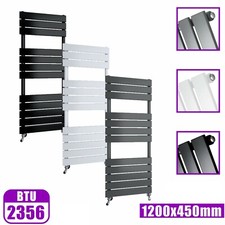 Designer Flat Panel Straight Towel Rail Bathroom Radiator Warmer Heating Rads