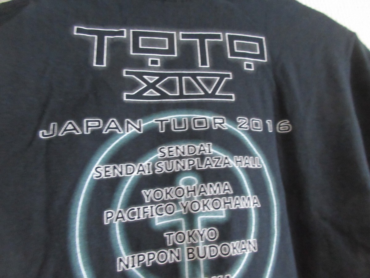 TOTO MMXVI 2016 Japan Tour Black T-Shirt Steve Lukather Paich
