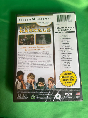 Screen Legends- Little Rascals 4 Disc Set DVD | eBay