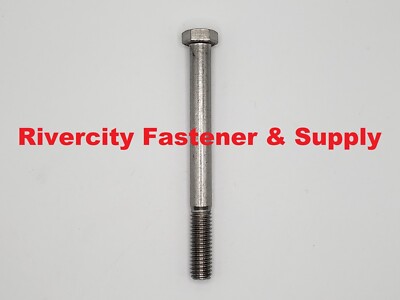 3/8-16x4 Stainless Steel Hex Head Cap Screws 3/8x16x4 Bolts 3/8 x 16 x 4