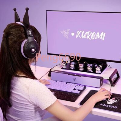 Razer x Sanrio Kuromi Kraken V2 Wired Headset Headphone Limited