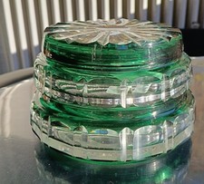 Bonbonnière cristal taillé de style saint louis/val saint Lambert 