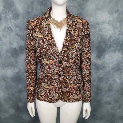 LIMITED EDITION M&S Jacquard Floral Tailored Elegant Blazer Suit Jacket Size 10