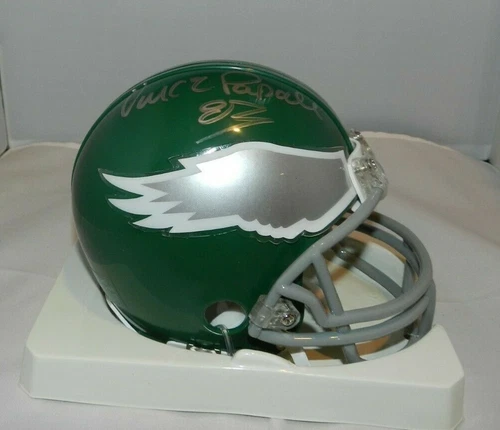 VINCE PAPALE AUTOGRAPHED MINI HELMET W/PROOF PHILADELPHIA EAGLES
