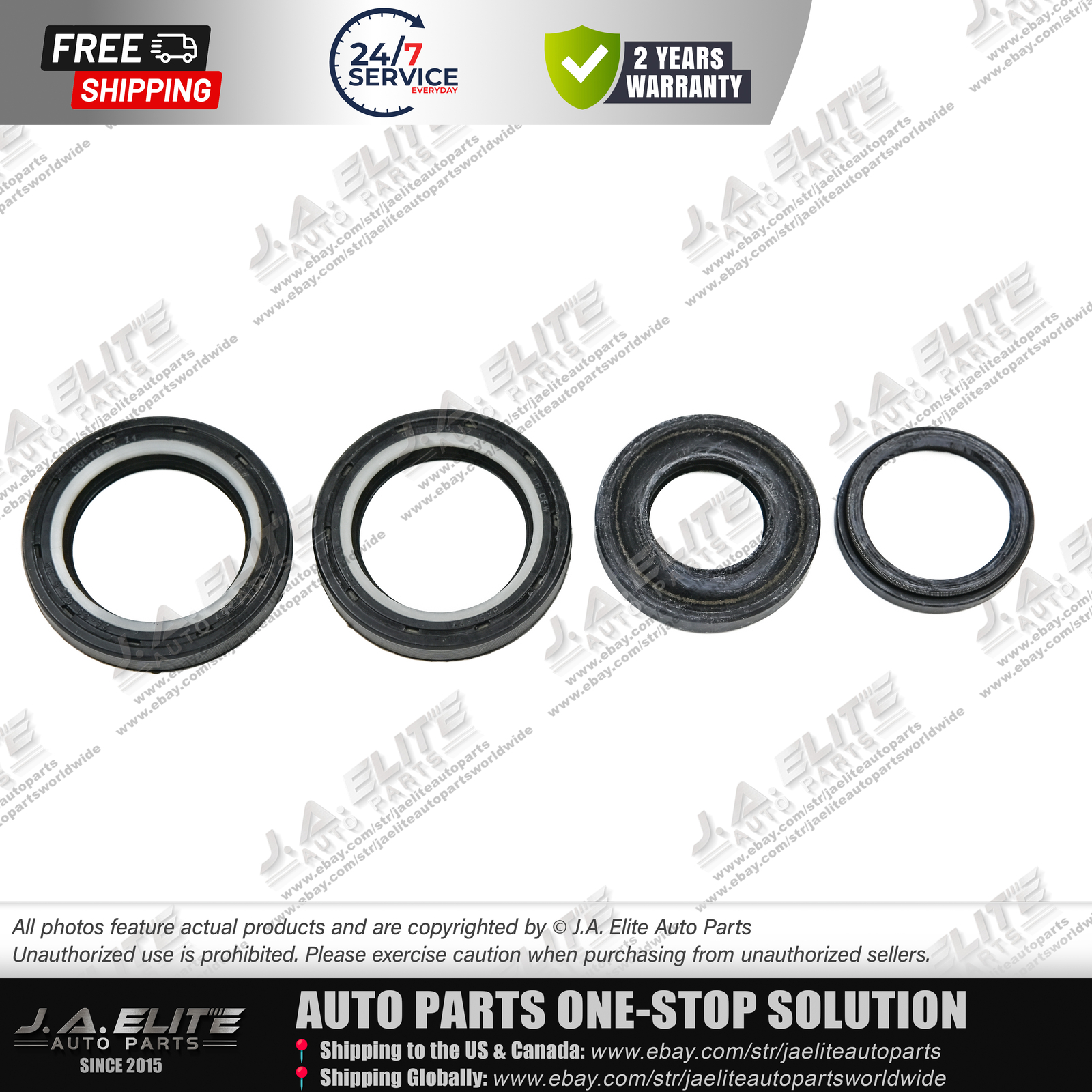 4pcs Steering Upper & Lower & Side Oil Seal fit Maserati Ghibli Quattroporte