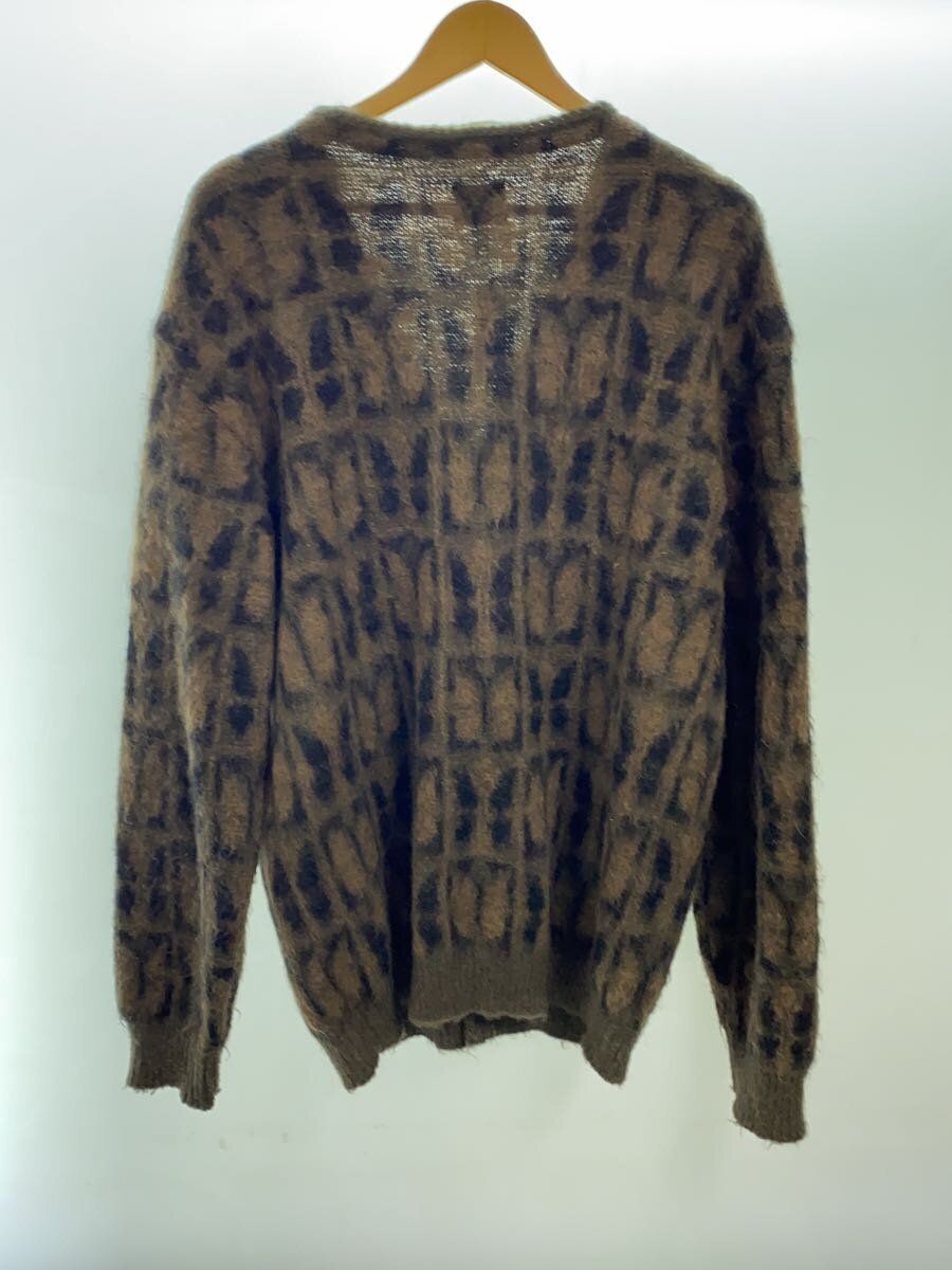 Needles Cardigan 23AW Mohair Papillon L Wool Brown Total Needles Cardigan 23AW Mohair Papillon L Wool Brown Total