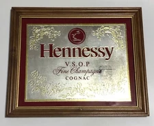 Hennessy VSOP Champagne Cognac Decorative mirror. Vintage. Rare collectors item.