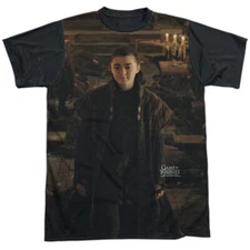 Game of Thrones Arya For The Throne Adult Costume T Shirt (Black Back), S-3XL