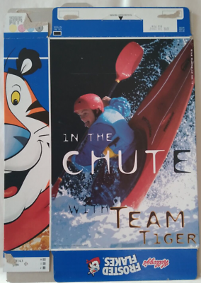Kellogg's Frosted Flakes Cereal Box In The Chute With Team Tiger