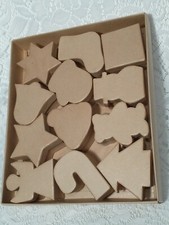 Kraft Paper Mache Decorative Boxes Qty 12 Home Decor tblwx1