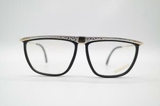 Vintage Rodenstock 7031 Black Silver Gold Oval Glasses Frame NOS