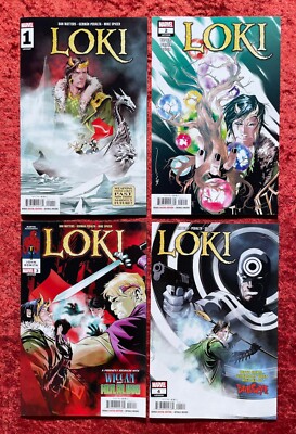 Loki #1-4 matching A covers, Marvel, 2023; The Liar; 1 2 3 4; Legacy 27 28 29 30