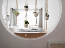 5 Piece Set Macrame Plant Hangers Macrame Plant Hanger With Hooks