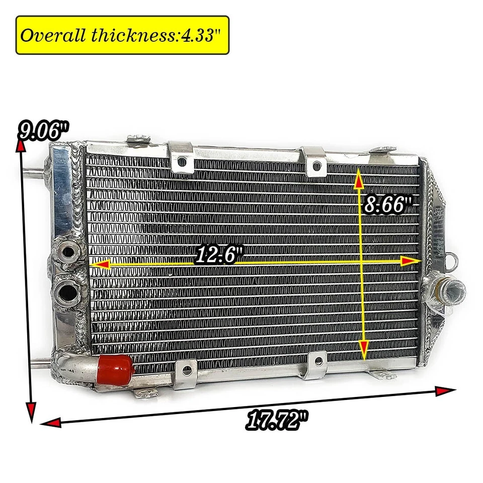 Radiador completo de aluminio para Kawasaki Vulcan 1600 VN1600 2005 2006 2007 2003-2008 Foto 2 de 4