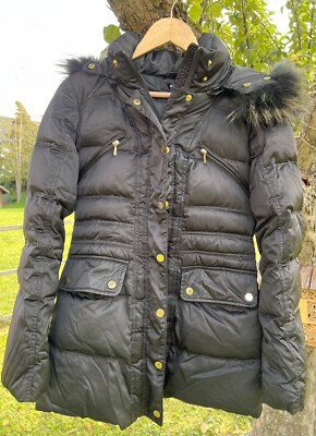 Hallhuber Damen-Wintermantel Daunen schwarz Gr 38