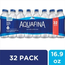 Aquafina Purified Drinking Water 16.9 oz Bottles 32 Pack FREE SHIPPING